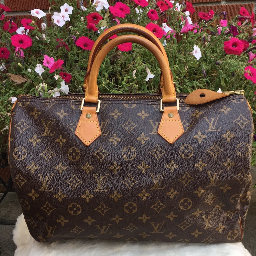Louis Vuitton Brown Monogram speedy 35